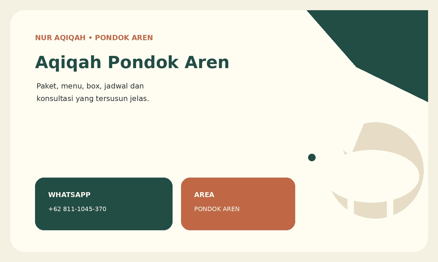 Aqiqah Pondok Aren Nur Aqiqah