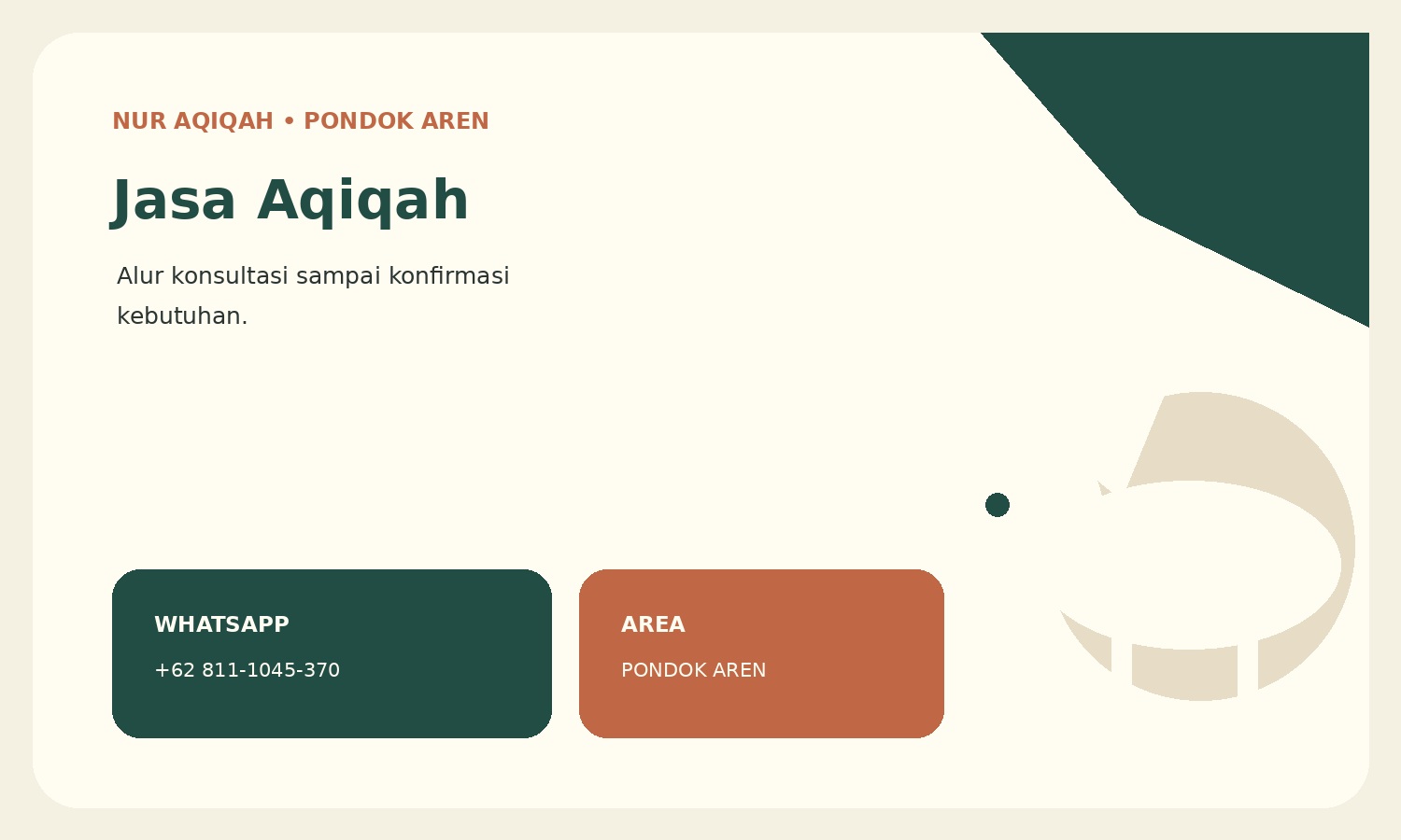 Jasa Aqiqah Pondok Aren